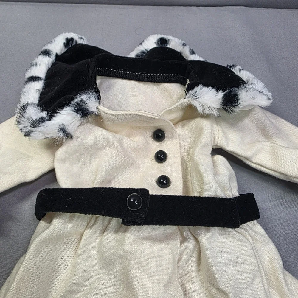 American Girl Samantha Beforever Holiday Christmas Red Dress Fancy Coat & Hat